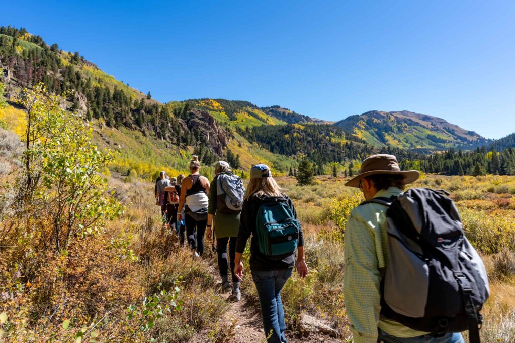 Fall Hikers at Camp Hale by Jon Resnick