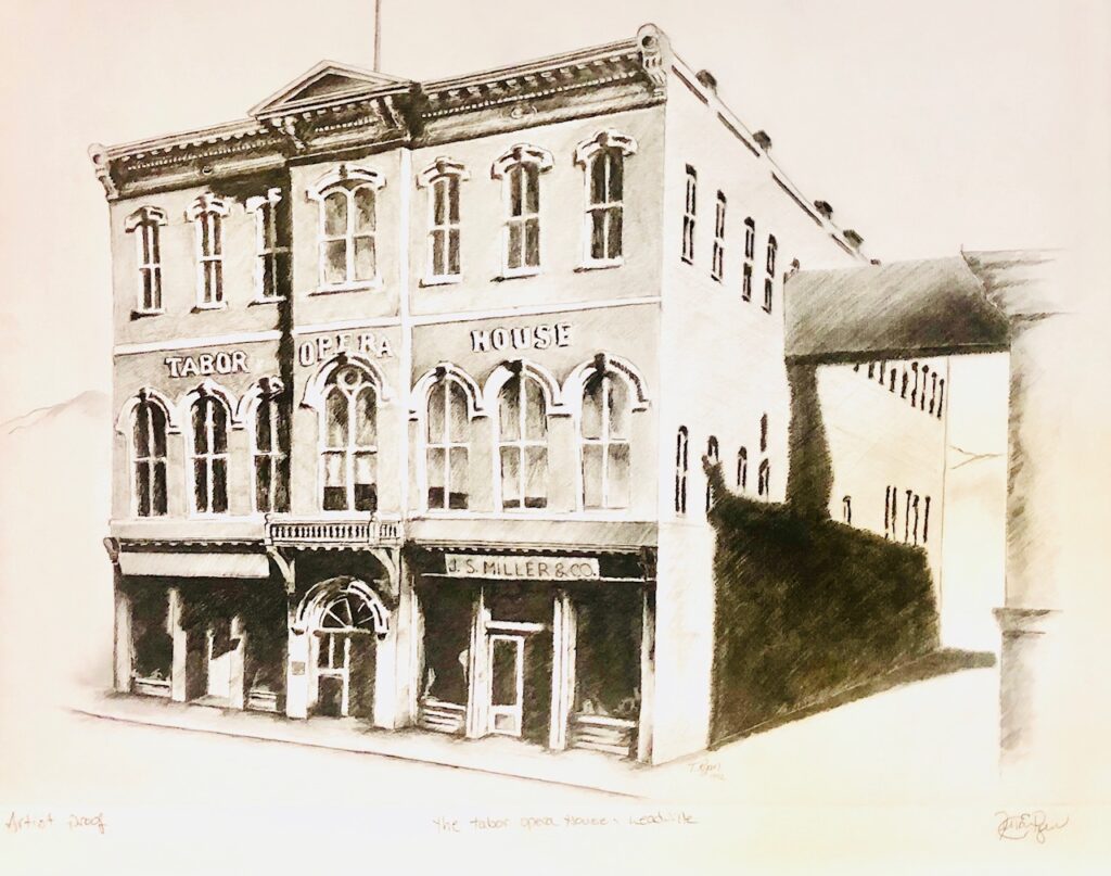 Drawing of Tabor Opera House