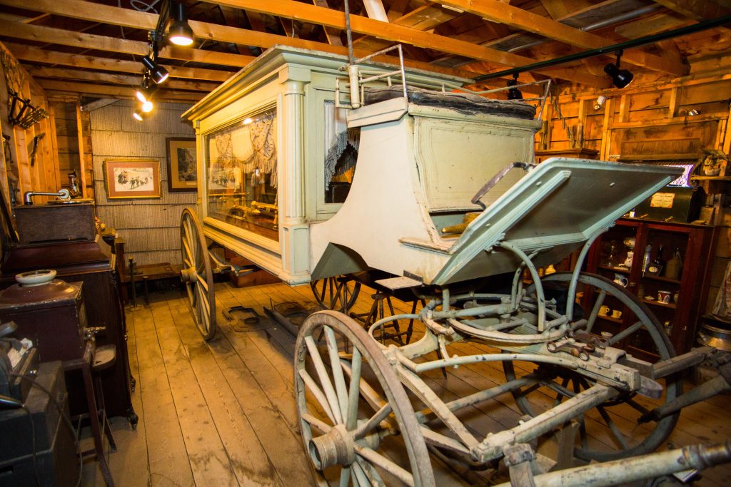 The carriage house at the House with the Eye Museum in Leadville, Colorado