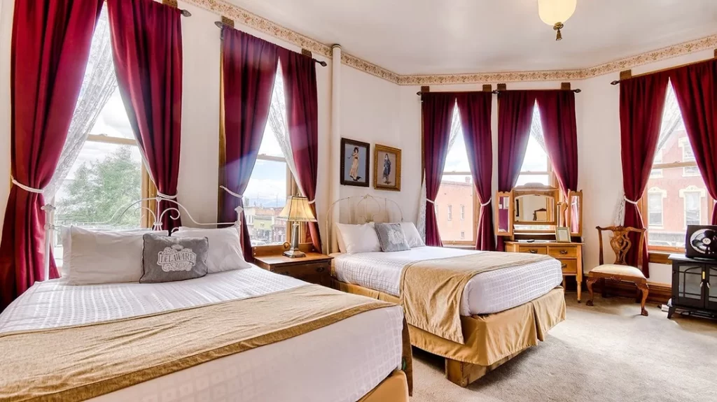 a inside view of a room inside of the Delaware hotel.