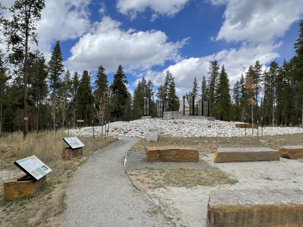 The Irish Miners Memorial at Evergreen Cemetery in Leadville, Colorado