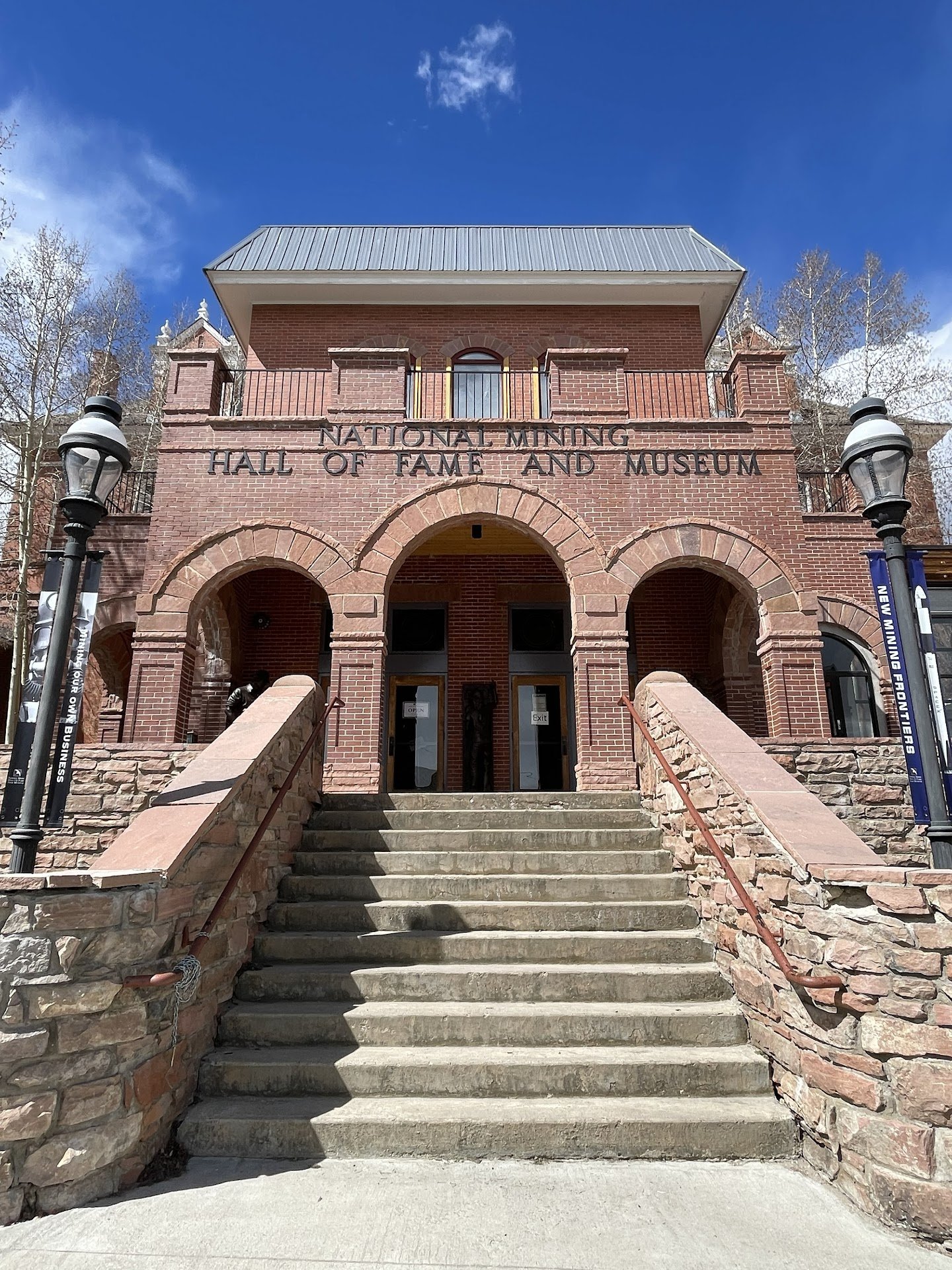 Exterior view of the National Mining Hall of Fame and Museum, housed in the historic Leadville High School building